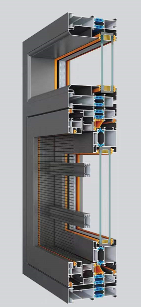 110 双平隐排 断桥系统窗纱一体